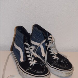 High-Top Sneakers with White Stripes